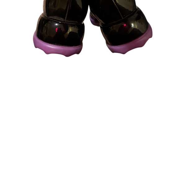 John Fluevog Black and Purple Mary Jane Shoes - Picture 6 of 7